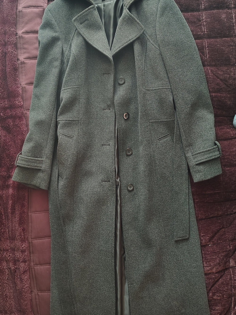 Jones New York Charcoal Gray Wool Coat